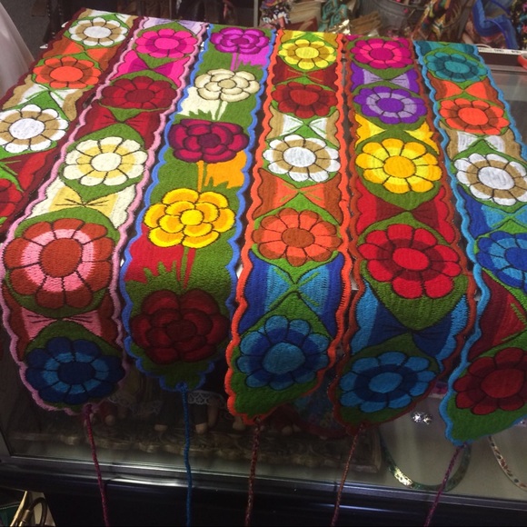 Mexican Embroidered Floral Belts Adjustable - Picture 14 of 15